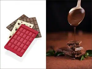 תבניות השוקולד מסיליקון של Lurch עשויות מסיליקון בטוח ומותאם למזון, מה שאומר שהן לא נדבקות ולא רעילות, כך שתוכלו להשתמש בהן מבלי לדאוג לבריאותכם. הם גם קלים לניקוי, כך שתוכלו להתמקד בחלק המהנה: הכנת שוקולדים טעימים! בחר את תבניות הסיליקון הטובות ביותר לשוקולד כדי לייצר את השוקולד האיכותי ביותר.