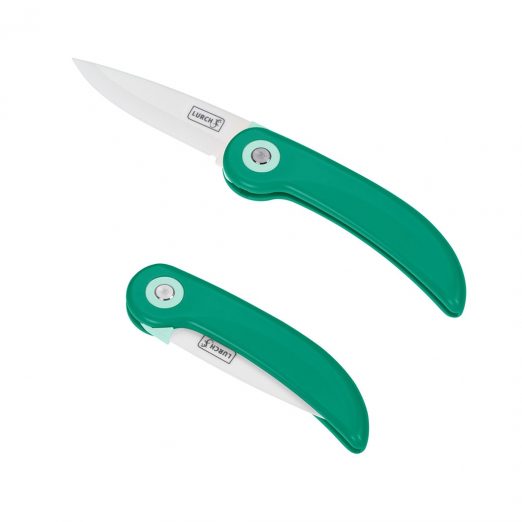 סכין קרמית קפיצית בצבע ירוק