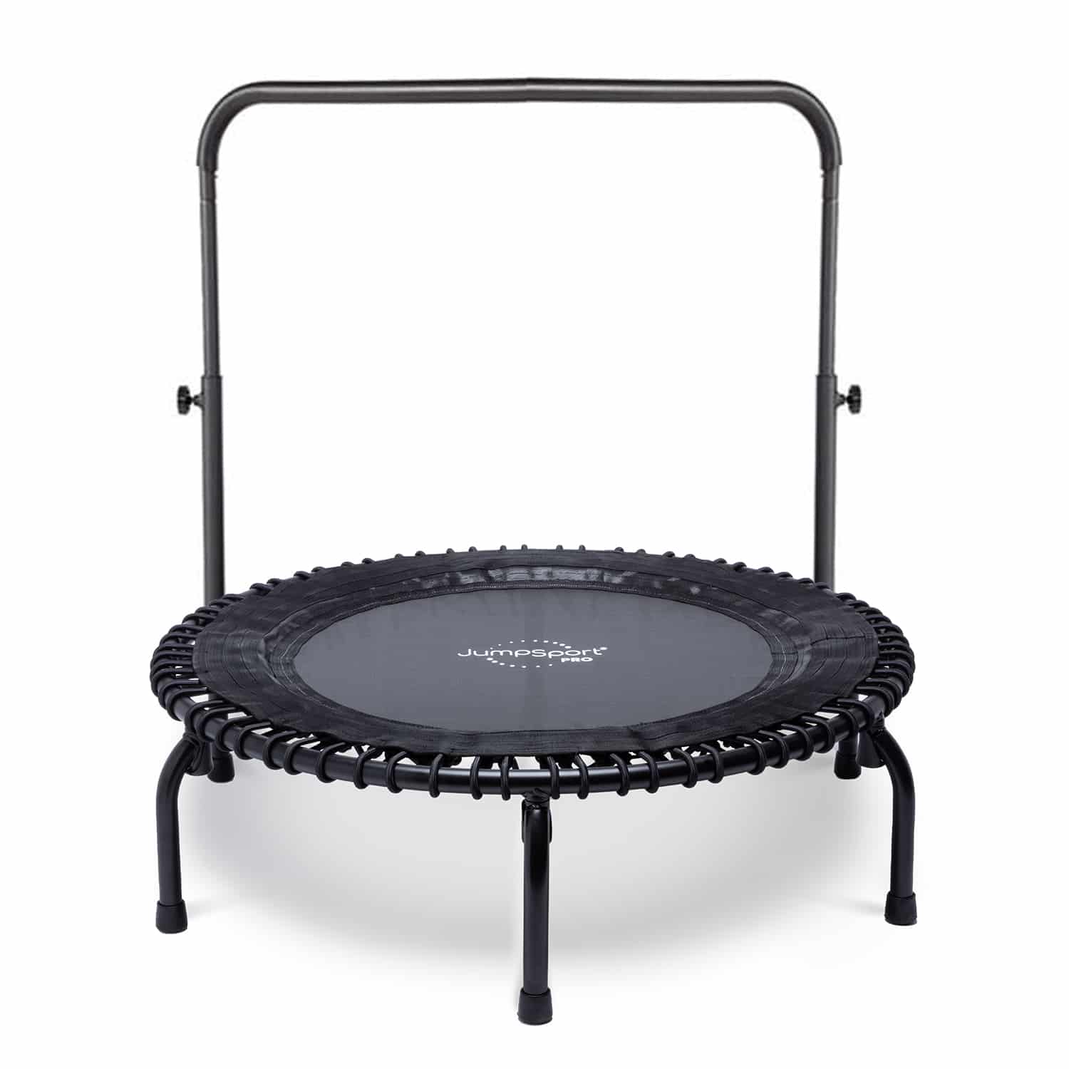 - טרמפולינה עם ידית ג'אמפ ספורט Jump Sport מושלמת לאימון ביתי.