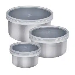 סט קופסאות לנשיאה ולאחסון LURCH עם מכסי סיליקון BPA Free