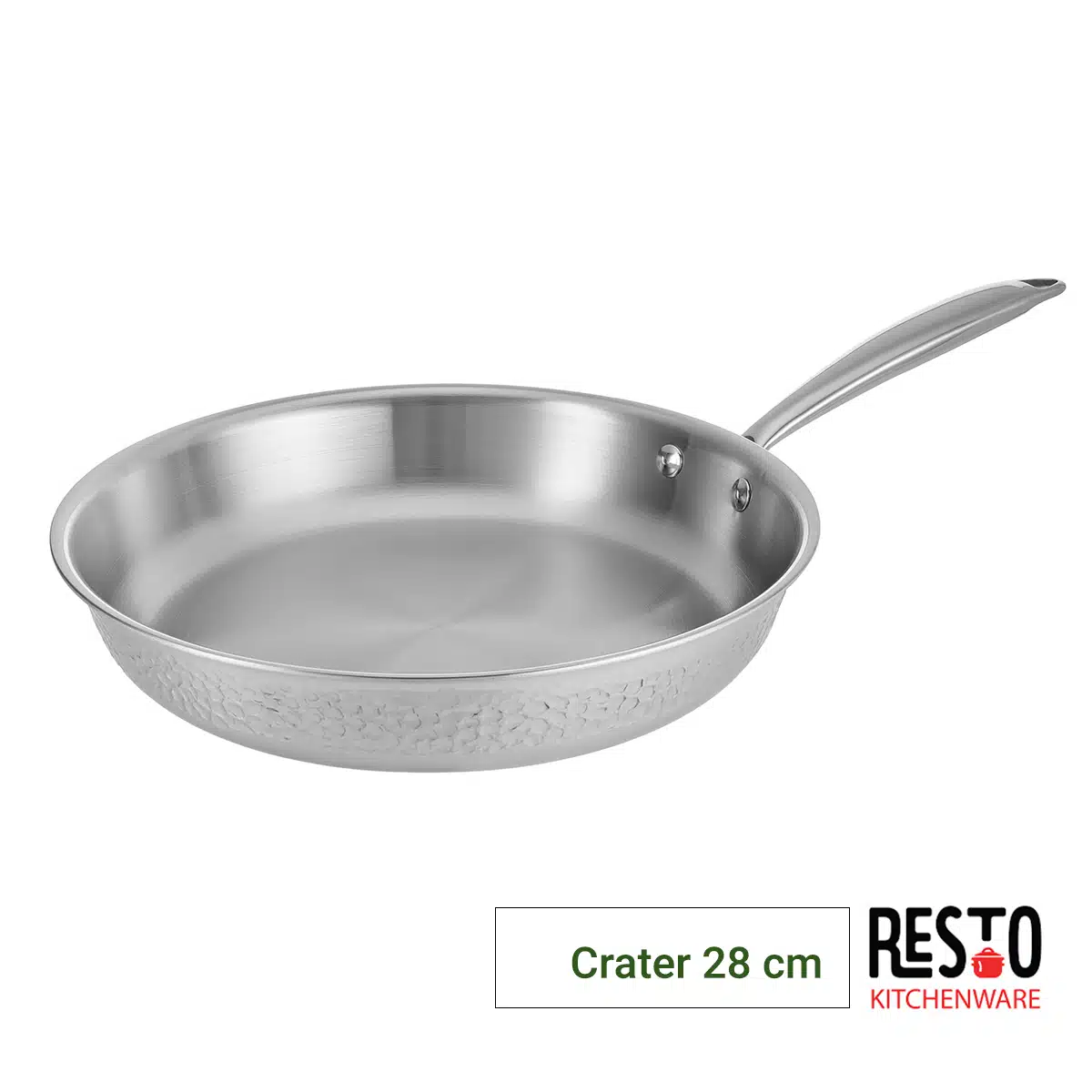 - מחבת נירוסטה רסטו resto crater 28 סמ